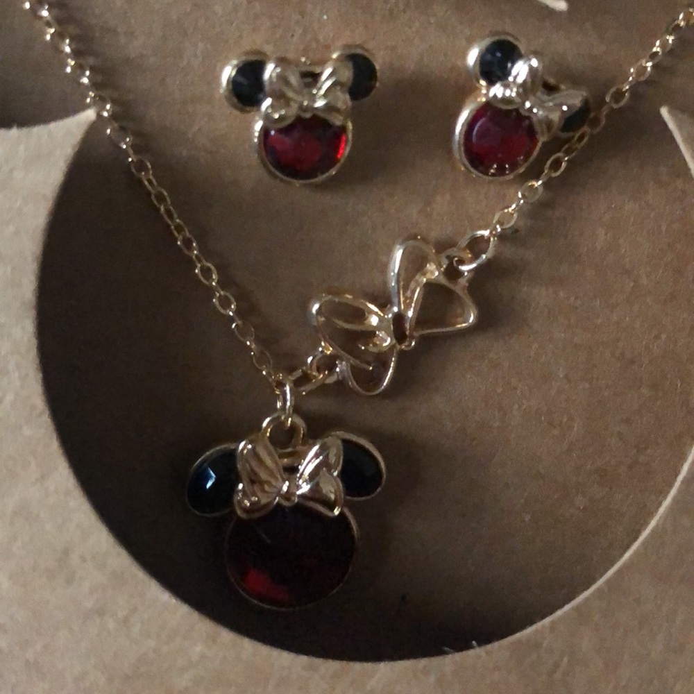 Minnie Mouse Jewelry Set - Picture 2 of 3